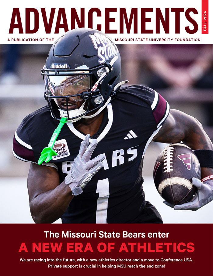 Fall Advancements magazine with Football player on cover